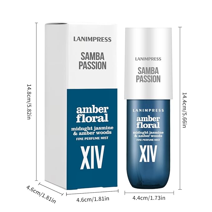 Perfume - No.14，Body Spray For Women（Eau De Perfum） Hair & Body Fragrance Mist -（Black Currant+Jasmine） Perfumes For Women（3 fl oz）