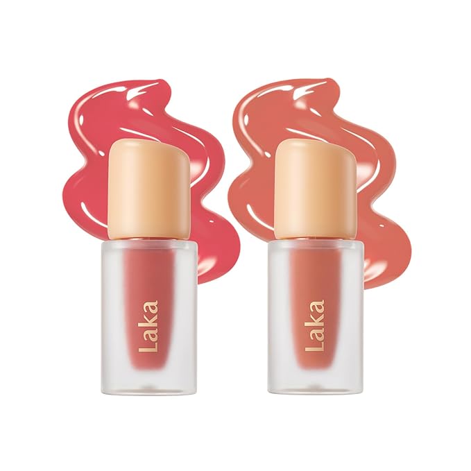 Laka Fruity Glam Lip Tint Mini Duo #125 Mango, #101 Joyful