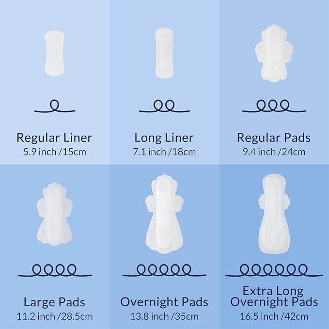 100% Organic Pads for Women, Organic Cotton Cover Pad - Regular Absorbency, Unscented, Ultra Thin Pads with Wings for Women (Regular, Size 3, 36 Count)