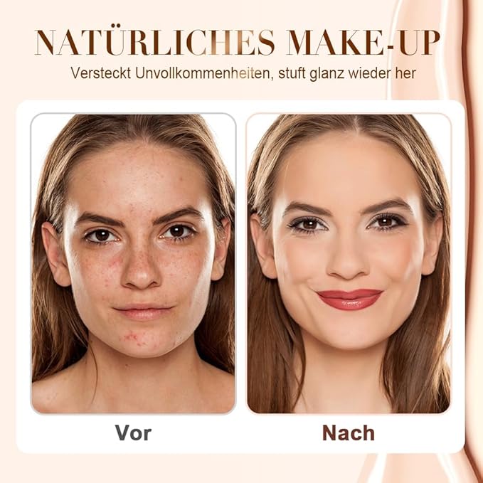 Color Changing Foundation for Mature Skin, Hydrating and Lightweight Liquid Foundations, Tone Suitable for All Skin Types (3 pcs)