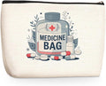Medicine Makeup Bag, Large Capacity Travel Makeup Case Cosmetic Bags for Women, Portable Pouch Purse Travel Essentials Toiletries Accessories, Christmas Birthday Gifts for Women 3