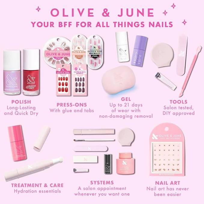 Olive & June Long Lasting Nail Polish | Plump, Gel-Like Finish No Lamp Needed | Lasts up to 10 days | Salon-Quality Color at Home | 15-Free, Vegan & Cruelty-Free Chip-Resistant Shine | AW Warm Grey