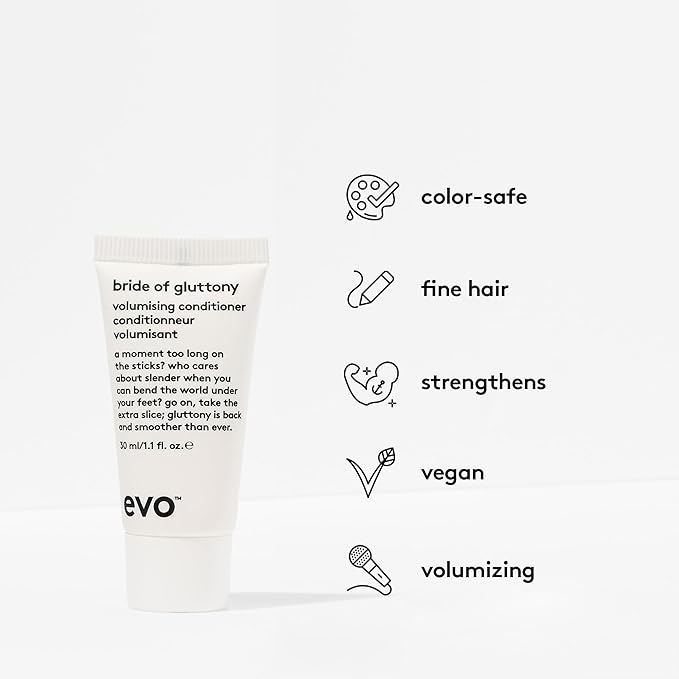 Evo The Volume Introduction Haircare Gift Set - Gluttony Volumizing Shampoo, Bride of Gluttony Volumizing Conditioner, Shape Vixen Volumizing Lotion & Root Canal Volumizing Spray