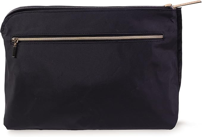 Large Canvas Zipper Pouch, Vintage Inspired Pencil Case for Adults, Travel Toiletry Bag, Pouch Bag for Supplies, Makeup or Toiletries (Composition)