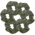 Large Solid Scrunchie - Set of 6 - Olive