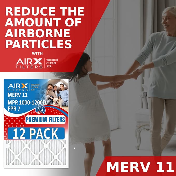 13x21.5x1 Air Filter MERV 11 Rating, 12 Pack of Furnace Filters Comparable to - Image 4