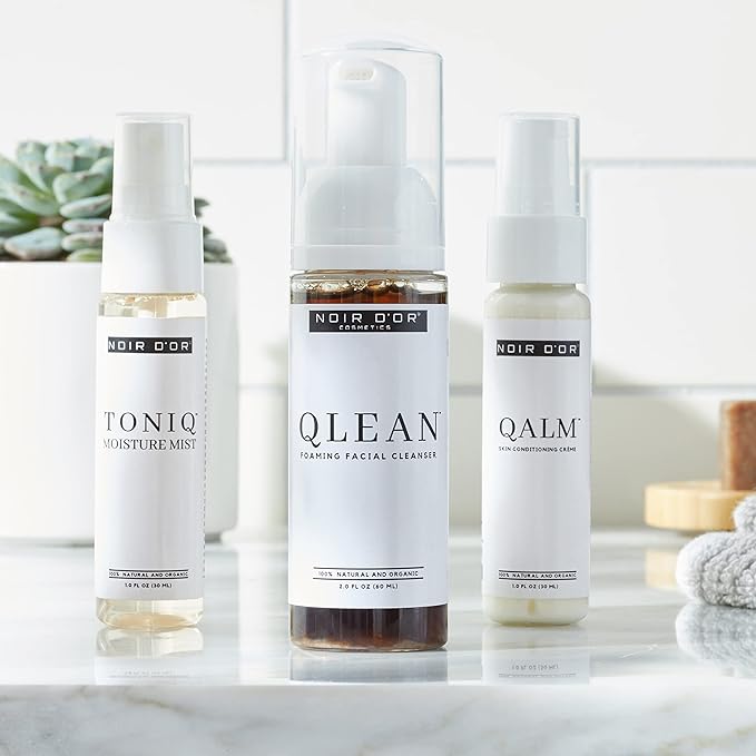 Noir D'or Acne Scar Treatment, Hyperpigmentation Treatment for Face, Normal to Oily Acne Skincare | Three Step Scar Repair Set for Acne Scars and Dark Spot Remover | Breakout Acne Treatment for Scars