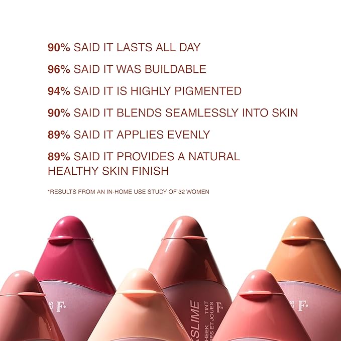 Freck Beauty CHEEKSLIME Lip & Cheek Tint - Liquid Cream Blush, High Impact Pigments, Blends Seamlessly, Dries Down to Natural Flush for All Skin Tones | BIG THRILLS (Warm Deep Rose)