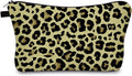 Cute Travel Makeup Bag Cosmetic Bag Small Pouch Gift for Women (Leopard Print)