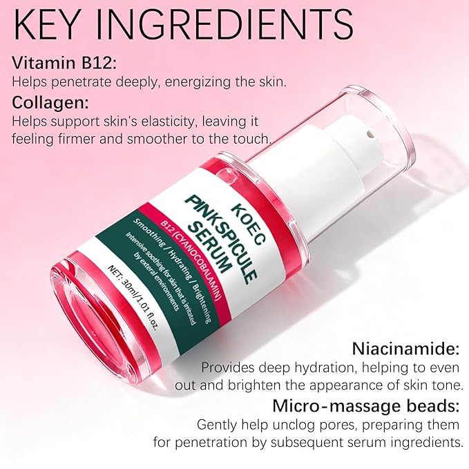 Dual-Action Acne Serum & Pico Tonique Essence Set - Minimizes Pores · Evens Skin Tone, Featuring Calcium Arbutin Ampoules, Niacinamide, Collagen - 1.01 fl oz (2-Bottle Set) (1)