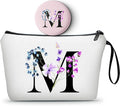 Birthday Maid of Honor Gifts for Women Her Mom Team Teacher Friend Bridesmaid Bride Personalized Makeup Cosmetic Bag with Mirror Valentines Mothers Day Christmas Graduation M