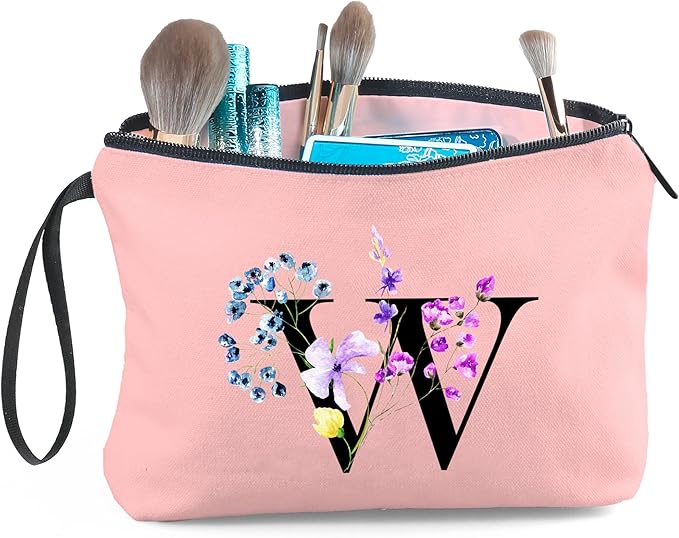 Birthday Inspirational Bridesmaid Proposal Team Small Gifts for Women Mom Aunt Teacher Sister Coworkers Makeup Cosmetic Bag Travel with Mirror Mothers Day Christmas Graduation W