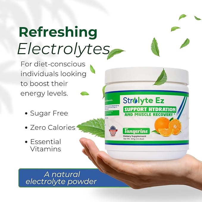 Keto Electrolytes Powder - Sugar Free Daily Hydration Powder Boost Energy & Muscle Recovery - Refreshing Tangerine Electrolyte Powder with All Essential Electrolytes & Trace Minerals