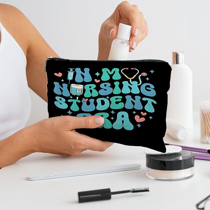 Nursing Student Gifts, in My Nursing Student Era Makeup Bag, Nursing Students Cosmetic Bags