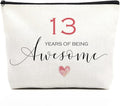 Inspirational 13th Birthday Gifts for Her - Makeup Bag & Decorations for Girls Turning 13