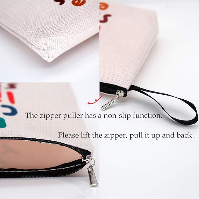 Teacher Makeup Bag Teacher Gifts for Women Weird Funny Grammar English Teachers School Motivation Encourage Cosmetic Bag for Appreciation Gifts Travel Toiletry Bag for Birthday Christmas I Before E