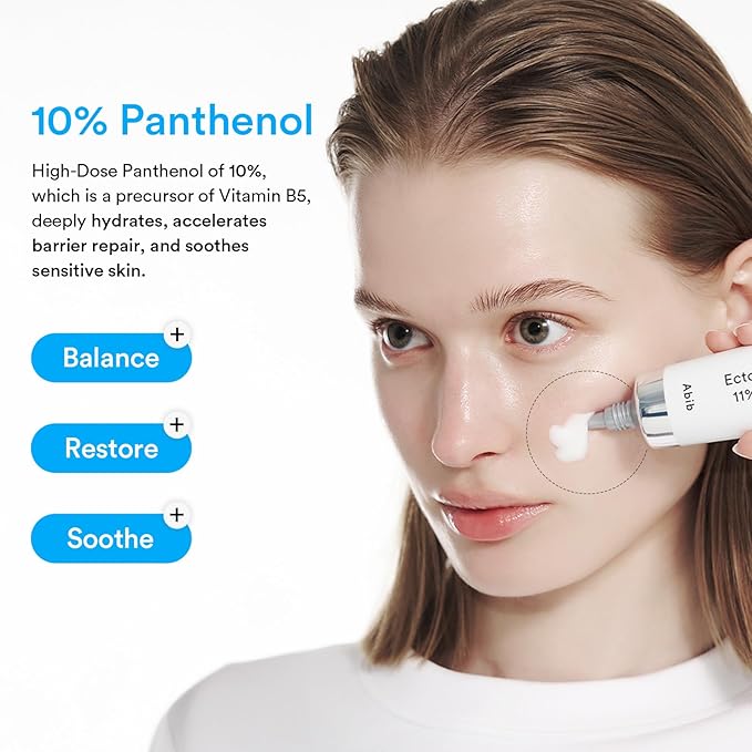 Abib Ectoin Panthenol 11% Moisturizer Barrier Tube 1.69 fl. oz. 50 mL I Skin Hydrating Face Cream