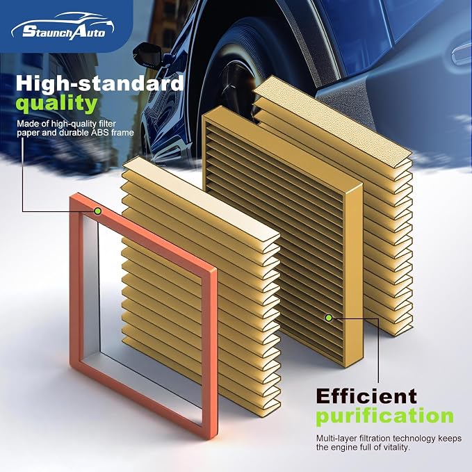 Engine & Cabin Air Filter for Nissan Pathfinder 3.5L 2022-2026, INFINITI QX60 - Image 3