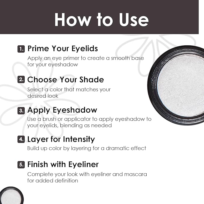 Vera Moore Eyeshadow, Highly Pigmented Eyeshades and Textures, Provide Bold and Lasting Looks, Suitable for Any Event, Easily Blendable Eye Makeup in Multiple Shades. (Icy)