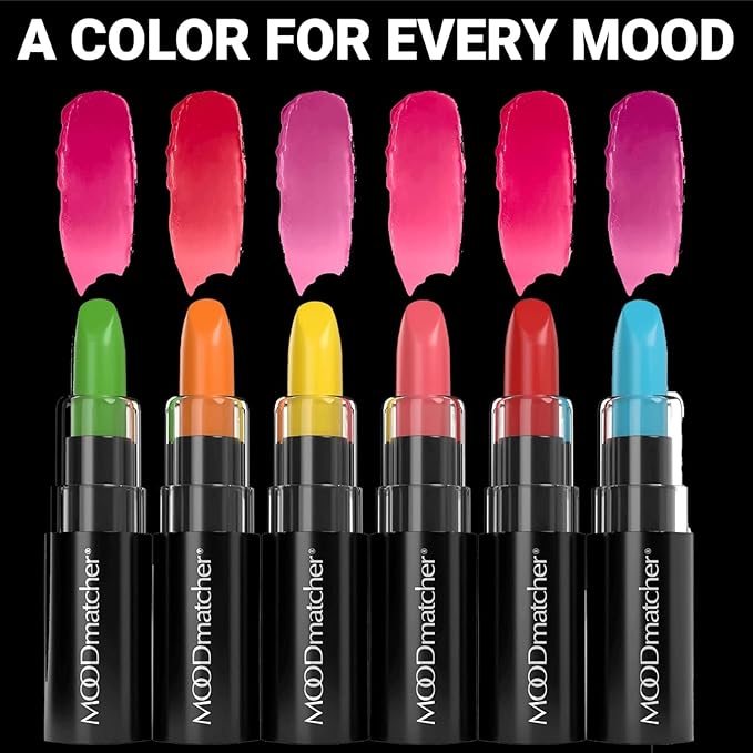 MOODmatcher LIVAURA Original Color Changing Lipstick – 12 Hours Long-Lasting, Moisturizing, Smudge-Proof, Glamorous Personalized Color, Premium Quality – Made in USA (Yellow)