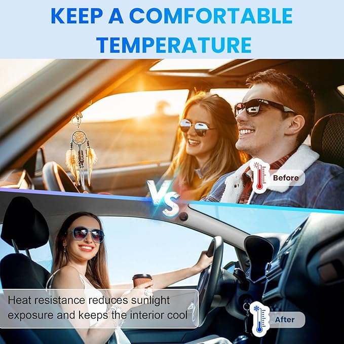 Car Window Tint 5% VLT - 20" in x 20' Ft Nano Carbon Window Tint Privacy Film for Car, Heat & UV Blocking, Glare Reduction and Scratch Resistant Automotive Tinting Roll