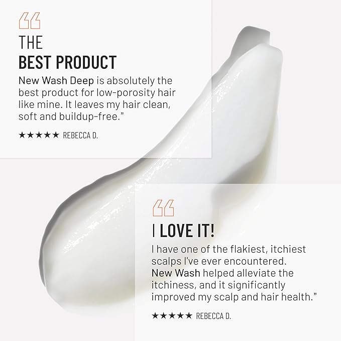Hairstory New Wash Deep Clean Refill, Clarifying Cleansing Cream for Oily & Fine Hair, Detergent Free Shampoo & Conditioner Alternative, 8oz