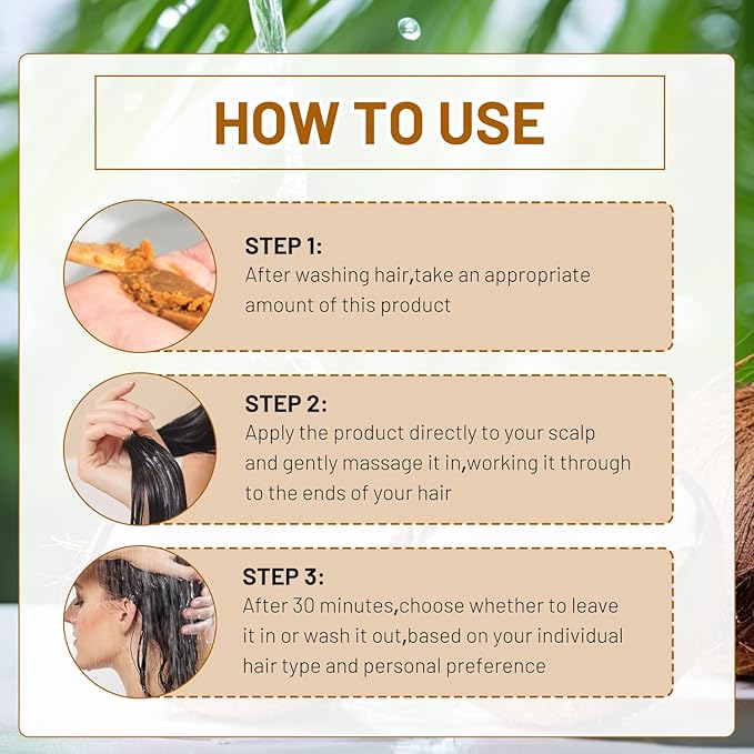 Batana Hair Growth Oil,Batana-Oils,Batana Natural Hair Growth Oils,Organic and Natural Ingredients - Promotes Hair Growthand Thickness for Men & Women