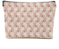 Watercolor Pink Flowers Makeup Bag Floral Cosmetic Bag Friend Friendship Gifts for Women Girls Sister Coworker Mom Botanical Travel Organizer Zipper Pouch Christmas Thanksgiving Birthday Gifts