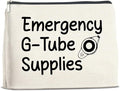 Emergency G-Tube Supplies Cosmetic Bag Gifts for Dietician Nurse Makeup Bag Zipper Makeup Pouch Critical Care Nursing Gift