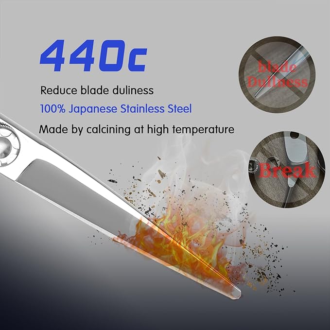 YASAKA 6.5 Inch Professional Hair Cutting Shears Set, Professional Barber Scissors Kit for Hairdresser Hairstylist, Extremely Sharp Haircutting Hairdressing Trimming Scissor Sets for Women