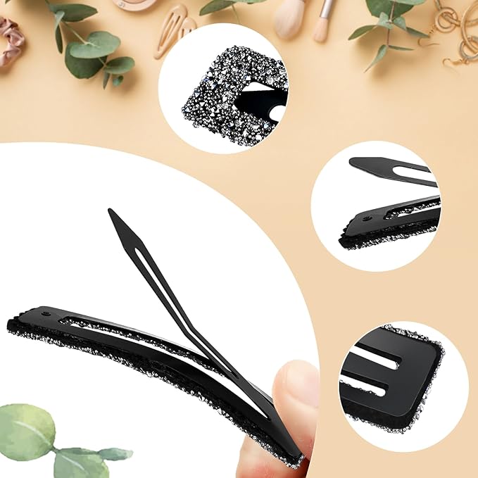 Rhinestone and Crystal Hair Clips 2-Pack, Sparkly Barrettes & Elegant Bling Accessories for Women & Girls(Set10)