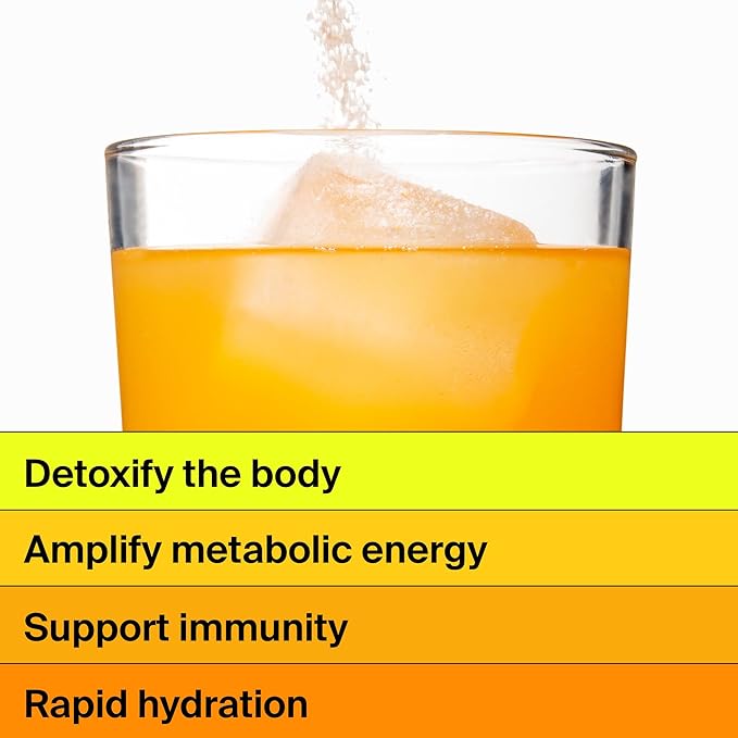 The Absorption Company Electrolyte Powder Packets - Workout Recovery & Hydration Drink Mix with Liposomal Glutathione, Vitamin C & Methylated B Vitamins - Mango Lemonade (28 Sticks)