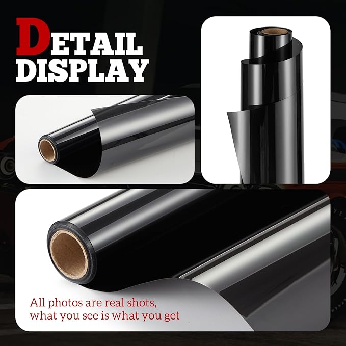 Vepagoo 15% VLT Ceramic Car Window Tint Film (40" x 100FT) - Heat & Glare Reduction, Blocks UV & IR Rays, Scratch Resistant, Privacy Car Window Tint Fit for SUV Pickup Trucks