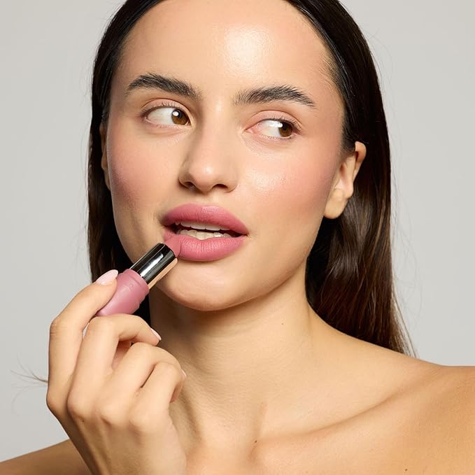 pūrlisse Velvet Crush Long Lasting Lipstick - Matte Finish Hydrating Lipstick - Enriched with Bakuchiol, Mango Seed & Shea Butter to Soften & Smooth Lips - Mauve Berry (0.12 oz)