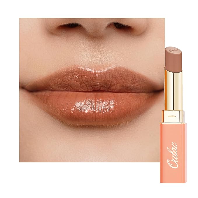 Oulac Color Rich Satin Lipstick - Light Brown Full Coverage Lip Color, Creamy Silky-Smooth, Moisturizing, Satin Matte Finish, Infused With Shea Butter, Vegan & Clean Beauty, 4g, SG10 Bailey