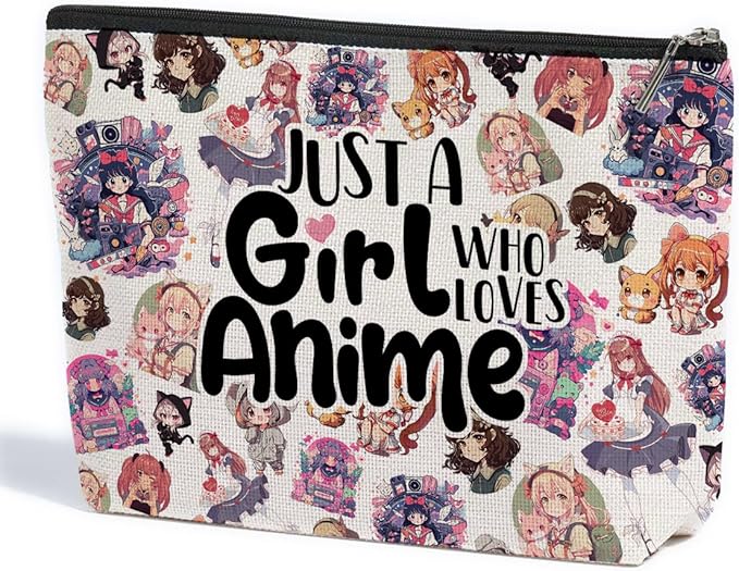 Anime Merch Anime Stuff Anime Makeup Bag， Graduation Nurse Day Birthday Anime Accessories Anime Gifts for Women Teen Girls Anime Lovers Fan Daughter Sister Granddaughter Best Friend Cosmetic Bag