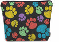 Woman Makeup Bag Dog Paw, Rainbow Doodle Paw Prints Cat Footprint Makeup Bags Travel Cosmetic Bags Toiletry Makeup Organizer Pencil Pouch Make Up Cosmetic Bag For Owners Lady Birthday Gifts