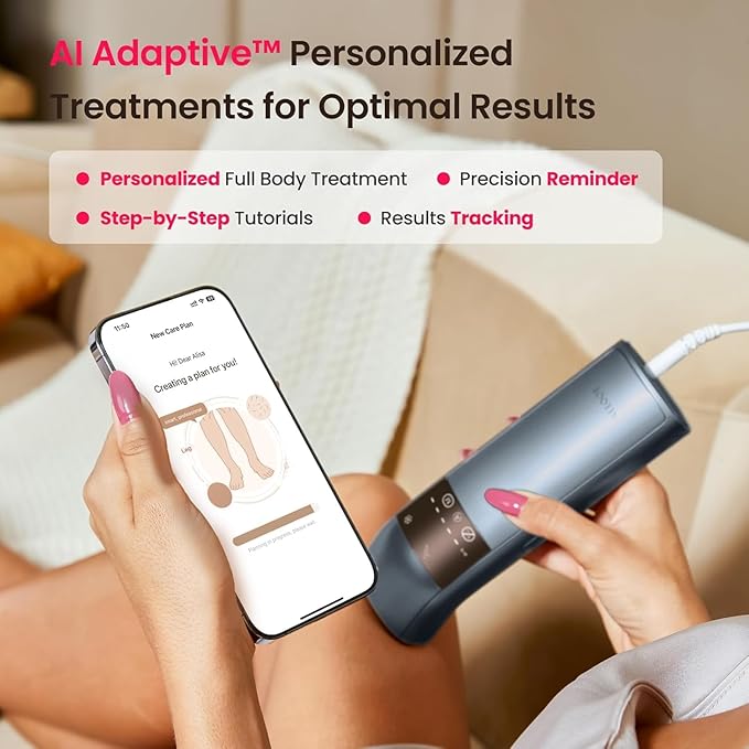 TRIPLE-Pulse IPL Laser Hair Removal, 12cm² Sapphire 37°F Ice-Cooling Contact, Hair Removal Device for Women and Men, Permanent Hair Removal at Home for Legs, Face, Bikini, Armpits, Trinity iGlow 10