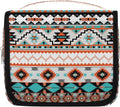 Travel Toiletry Bag for Women & Men Aztec Western Ethnic Hanging Cosmetic Organizer Portable Waterproof Makeup Case Make Up Bag with Compartments Travel Essentials for Bathroom Shower