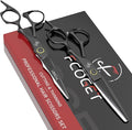 Professional Barber Hair Scissors Thinning Shears Kit - 6.8" HIGH-END Extremely Sharp Haircut Scissors Hairdressing Texturizing Hair Cutting Shears Set 440C Stainless Steel for Salon Home Stylists