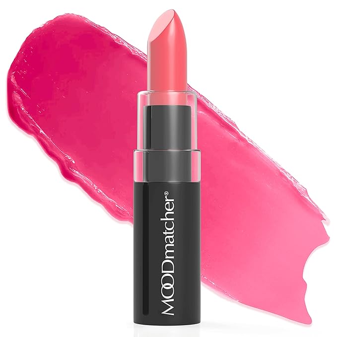 MOODmatcher LIVAURA Original Color Changing Lipstick – 12 Hours Long-Lasting, Moisturizing, Smudge-Proof, Glamorous Personalized Color, Premium Quality – Made in USA (Pink)