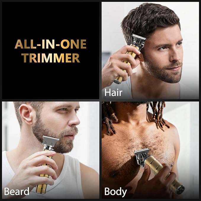 Ufree Hair Trimmer & Beard Trimmer for Men Professional, Electric Razor Shavers for Men, T Blade Precision Edgers Liners, Barber Clippers for Hair Cutting Mustache Facial, Mens Gifts