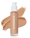 Wonderskin Hyper-Bond Serum Foundation – Waterproof, Transfer-Proof, 24HR Longwear Face Makeup with Niacinamide & Hyaluronic Acid – Lightweight, Natural Finish, Vegan & Cruelty-Free (Lunar)