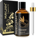 MAYJAM 100ML/3.38FL.OZ Coconut Fragrance Oils with Glass Dropper, Essential Oils for Diffusers for Home, Long Lasting Scented Oils for Diffusers Soap Candle Making
