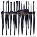 LORYP Black Makeup Brushes Set 21Pcs Powder Blush Foundation Concealer Highlighter Brush Vegan Pro Face and Eye Brush Kit