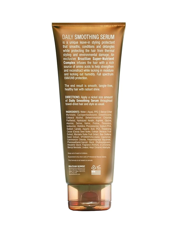 Brazilian Product Advanced Daily Smoothing & Anti-Frizz Serum, 8 Fl Oz