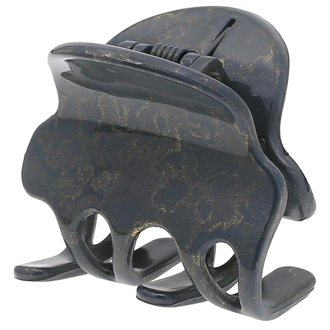 Camila Paris CP3127 French Hair Clip for Women, Small Gray Girls Hair Claw Clips Fashion Durable Hair Accessories for Women, Luxury Ladies Strong Hold No Slip Grip Clamp, Made in France