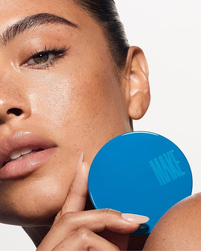 MAKE Beauty Skin Mimetic Microsuede Bronzer Powder - Matte Bronzing Powder Contour, Buildable Formula, Non Comedogenic, Long Lasting Color. Shade - Solar for Medium Warm Skin