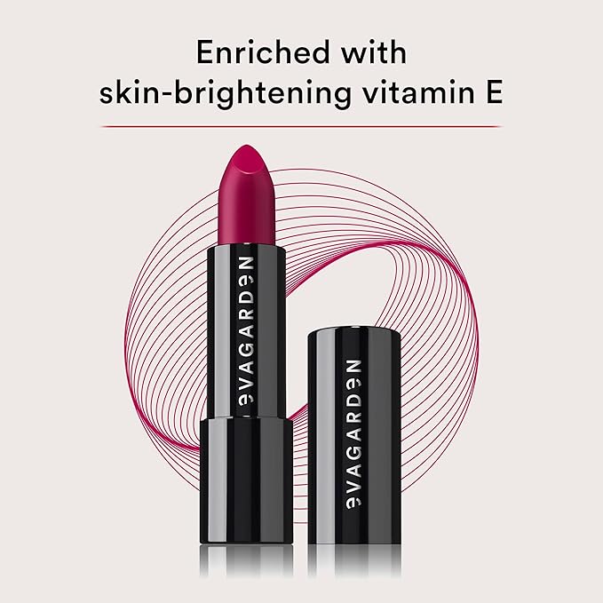 EVAGARDEN Classy Lipstick - Formulated with Natural Oils - Envelopes Your Skin with Satin Effect - Light, Pigmented Blend Gives Full Coverage and Chic Finish Instantly - 615 Red Bud - 0.1 oz