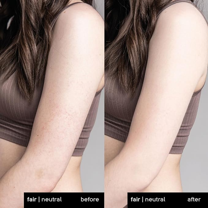 Tinge Tint Body Makeup, Water and Transfer Resistant Up to 48 Hours, Buildable Medium Coverage Body Foundation or Bronzer with Amino Acids, Tattoo Cover Up Makeup, 3.38 FL Oz - Fair Warm